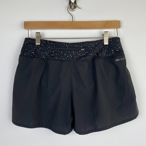 Nike Black Triangle Dri-Fit Lined Running Shorts - Size S - Picture 3 of 5